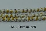 CPB751 15.5 inches 6mm round Painted porcelain beads