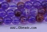 CPC601 15.5 inches 6mm round purple phantom quartz beads