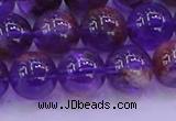 CPC603 15.5 inches 10mm round purple phantom quartz beads