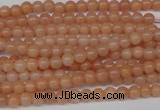 CPE01 15.5 inches 4mm round peach stone beads wholesale