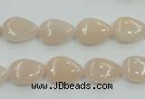 CPI04 15.5 inches 10*14mm flat teardrop pink aventurine jade beads