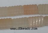 CPI154 15.5 inches 13*18mm carved rectangle pink aventurine jade beads