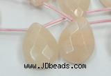 CPI16 15.5 inches 18*25mm briolette pink aventurine jade beads