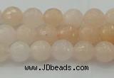 CPI210 15.5 inches 4mm faceted round pink aventurine jade beads