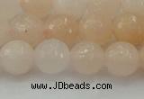 CPI212 15.5 inches 8mm faceted round pink aventurine jade beads