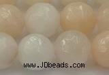 CPI215 15.5 inches 14mm faceted round pink aventurine jade beads