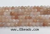 CPI219 15.5 inches 12mm faceted round pink aventurine jade beads wholesale