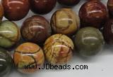 CPJ03 15.5 inches 16mm round picasso jasper beads wholesale