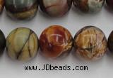 CPJ106 15.5 inches 16mm round picasso jasper gemstone beads wholesale