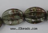 CPJ372 15.5 inches 25*28mm starfruit picasso jasper gemstone beads