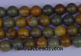 CPJ450 15.5 inches 4mm round wildhorse picture jasper beads