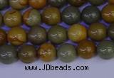 CPJ451 15.5 inches 6mm round wildhorse picture jasper beads