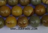 CPJ454 15.5 inches 12mm round wildhorse picture jasper beads