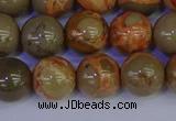 CPJ464 15.5 inches 12mm round African picture jasper beads