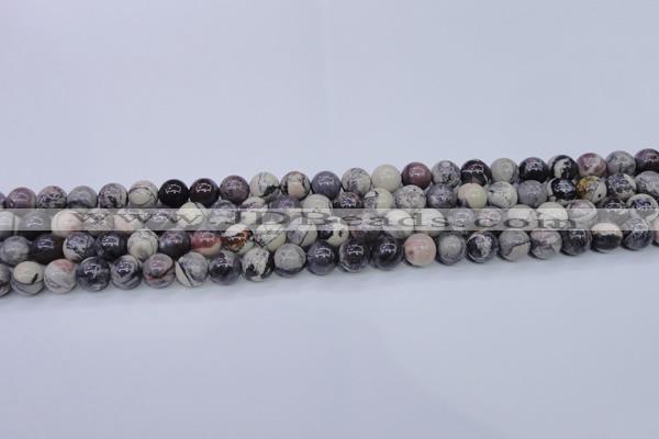 CPJ602 15.5 inches 8mm round purple striped jasper beads wholesale