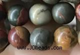 CPJ634 15.5 inches 6mm round picasso jasper beads wholesale