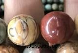 CPJ637 15.5 inches 12mm round picasso jasper beads wholesale