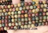 CPJ671 15.5 inches 6mm round picasso jasper beads wholesale