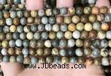 CPJ707 15.5 inches 6mm round rocky butte picture jasper beads