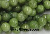 CPO03 15.5 inches 10mm round olivine gemstone beads wholesale