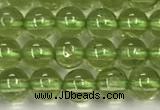 CPO133 15.5 inches 4mm round natural peridot beads wholesale