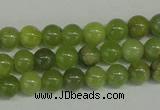 CPO20 15.5 inches 4mm round olivine gemstone beads wholesale