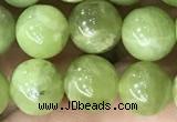 CPO45 15.5 inches 8mm round natural olivine gemstone beads