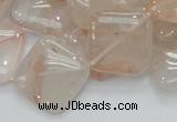 CPQ09 15.5 inches 20*20mm diamond natural pink quartz beads