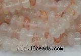 CPQ14 15.5 inches 5*8mm rondelle natural pink quartz beads