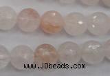 CPQ205 15.5 inches 12mm faceted round natural pink quartz beads