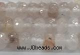 CPQ210 15.5 inches 4*6mm faceted rondelle natural pink quartz beads