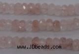 CPQ211 15.5 inches 5*8mm faceted rondelle natural pink quartz beads