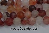 CPQ300 15.5 inches 4mm round matte pink quartz beads wholesale