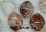 CPQ59 Top-drilled 18*25mm marquise natural pink quartz beads