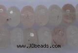 CPQ70 15.5 inches 10*16mm faceted rondelle natural pink quartz beads