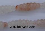 CPQ95 15.5 inches 10*30mm carved rice natural pink quartz beads