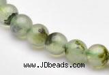 CPR02 AB grade 8mm round natural prehnite stone beads Wholesale