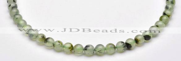 CPR02 AB grade 8mm round natural prehnite stone beads Wholesale