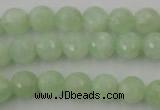 CPR113 15.5 inches 10mm faceted round natural prehnite beads wholesale