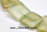 CPR16 A grade 18*18mm square natural Prehnite gemstone beads