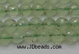 CPR333 15.5 inches 6mm faceted round natural prehnite beads