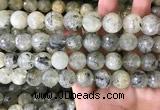 CPR355 15.5 inches 14mm faceted round prehnite beads wholesale