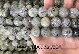 CPR356 15.5 inches 16mm faceted round prehnite beads wholesale