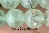 CPR367 15.5 inches 10mm faceted round prehnite gemstone beads