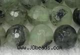 CPR406 15.5 inches 8mm faceted round prehnite beads wholesale