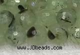 CPR410 15.5 inches 6mm faceted round prehnite gemstone beads