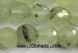 CPR435 15 inches 6mm faceted round prehnite beads