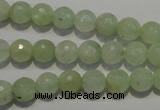 CPR52 15.5 inches 8mm faceted round natural prehnite beads