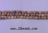 CPT520 15.5 inches 4mm round matte picture jasper beads