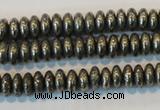 CPY101 15.5 inches 3*6mm rondelle pyrite gemstone beads wholesale